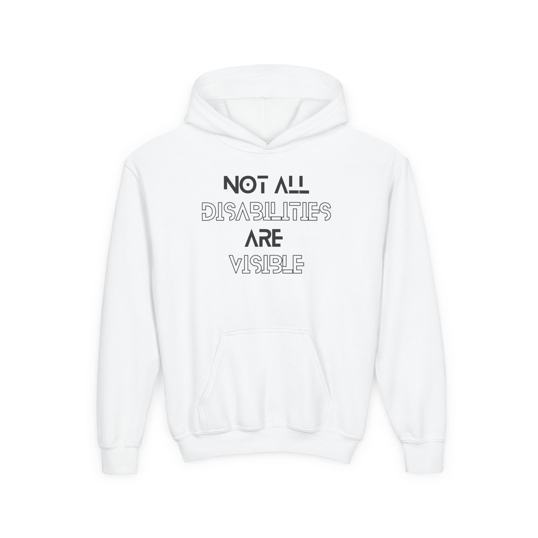 “Not All Disabilities Are Visible” Youth Hoodie