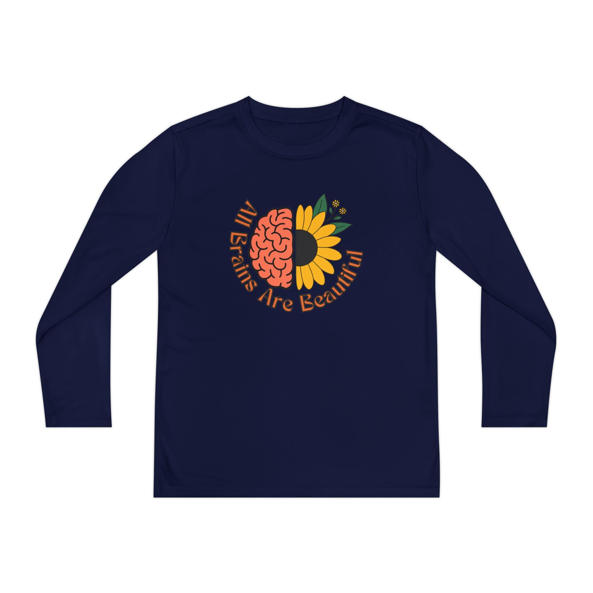 “All Brains Are Beautiful” Youth Long Sleeve