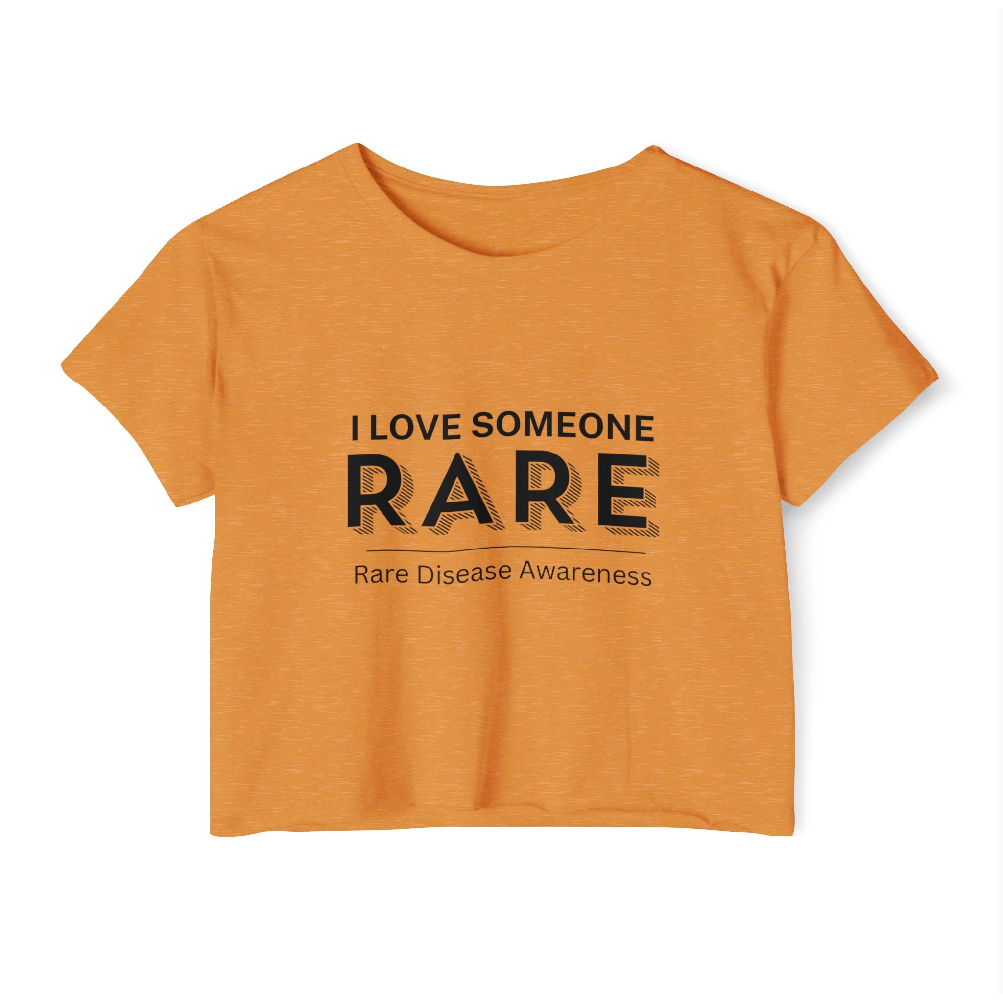 “I Love Someone Rare” Women’s Crop Top