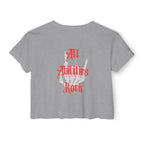 “All Abilities Rock” SNPC Women’s Crop Top