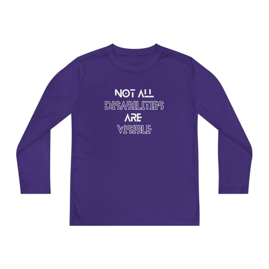“Not All Disabilities Are Visible” Youth Long Sleeve