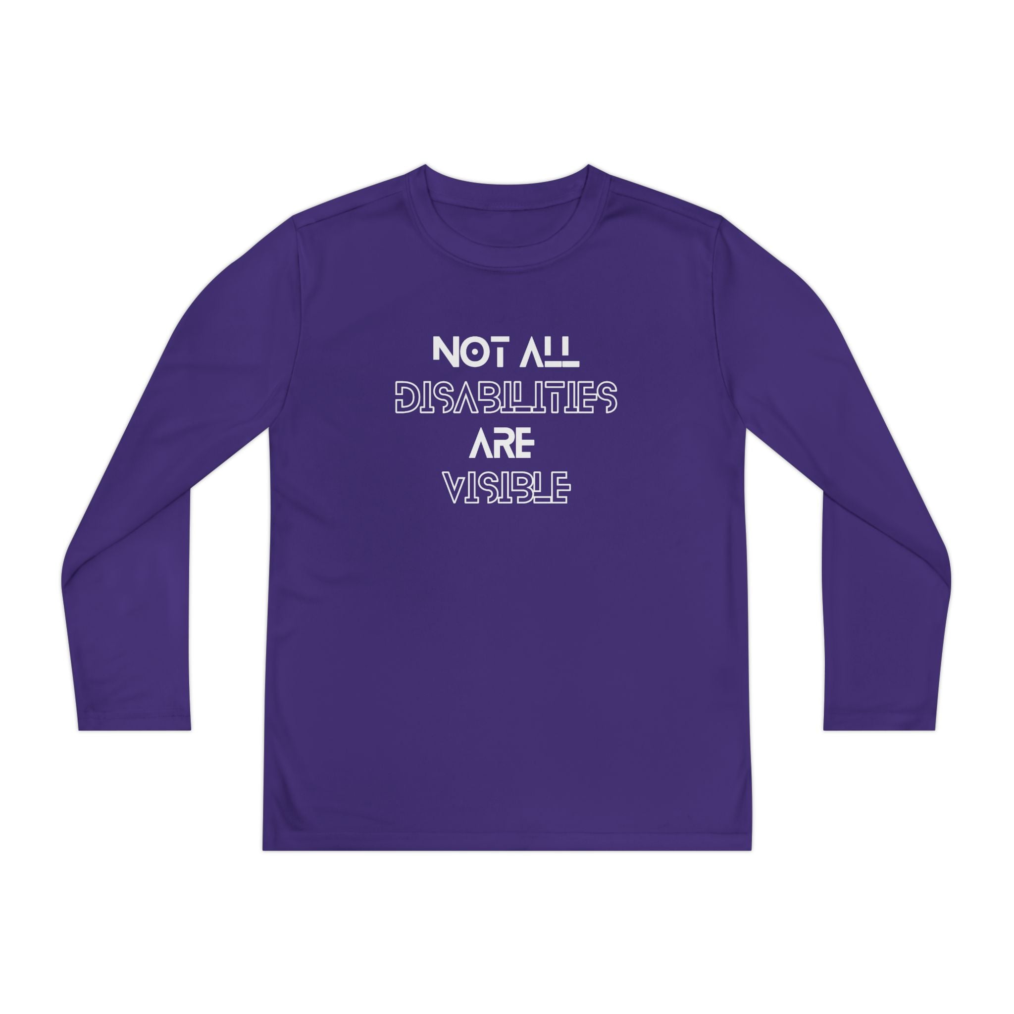 “Not All Disabilities Are Visible” Youth Long Sleeve