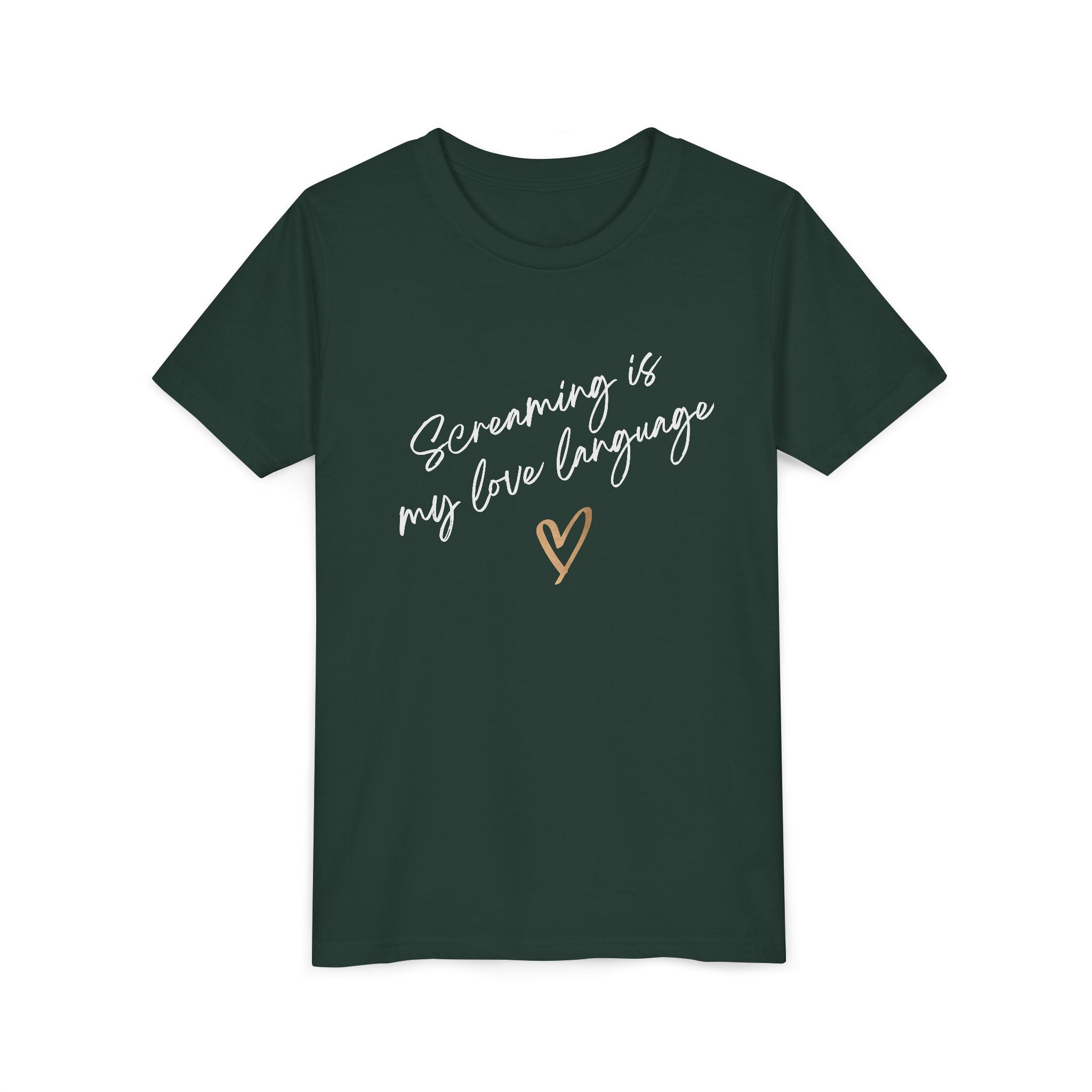 “Screaming Is My Love Language” Youth Tee