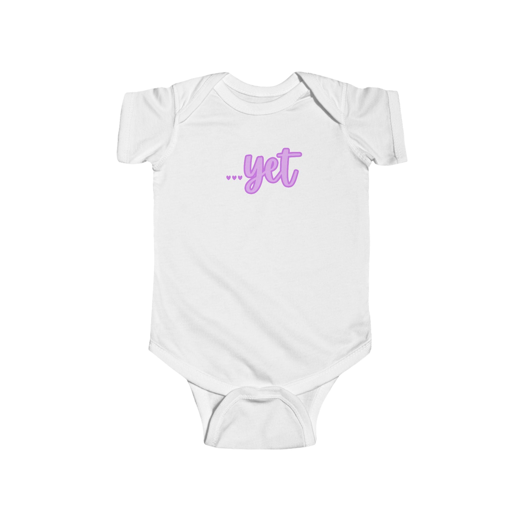 “The Power Of …Yet (Hearts)” Infant Short Sleeve Onesie