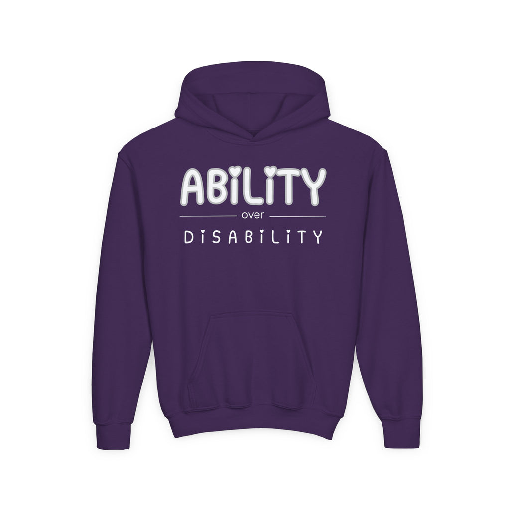 “Ability Over Disability” Youth Hoodie