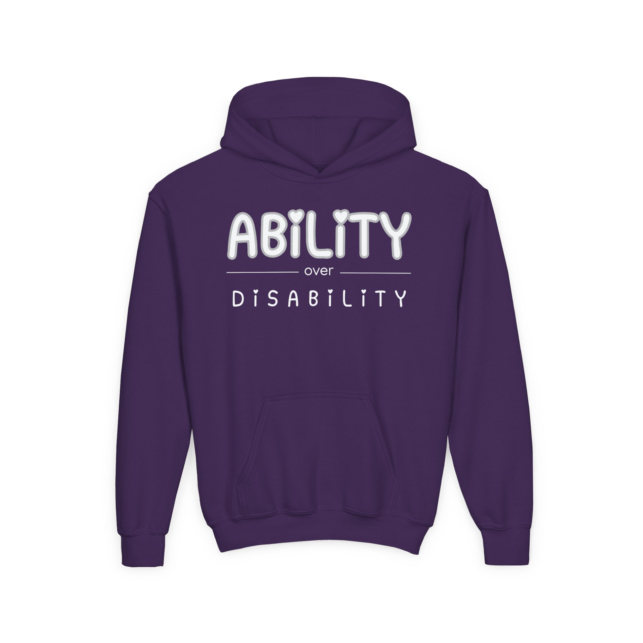 “Ability Over Disability” Youth Hoodie