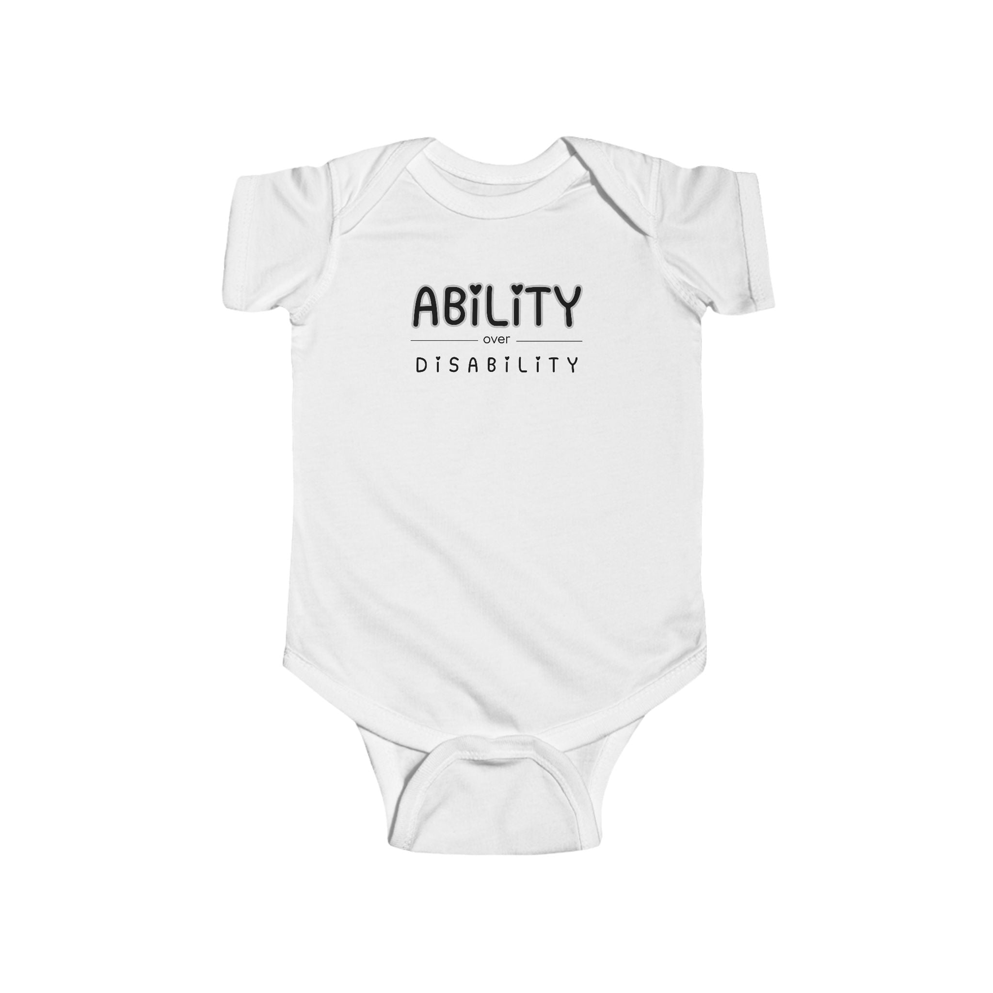 “Ability Over Disability” Infant Short Sleeve Onesie