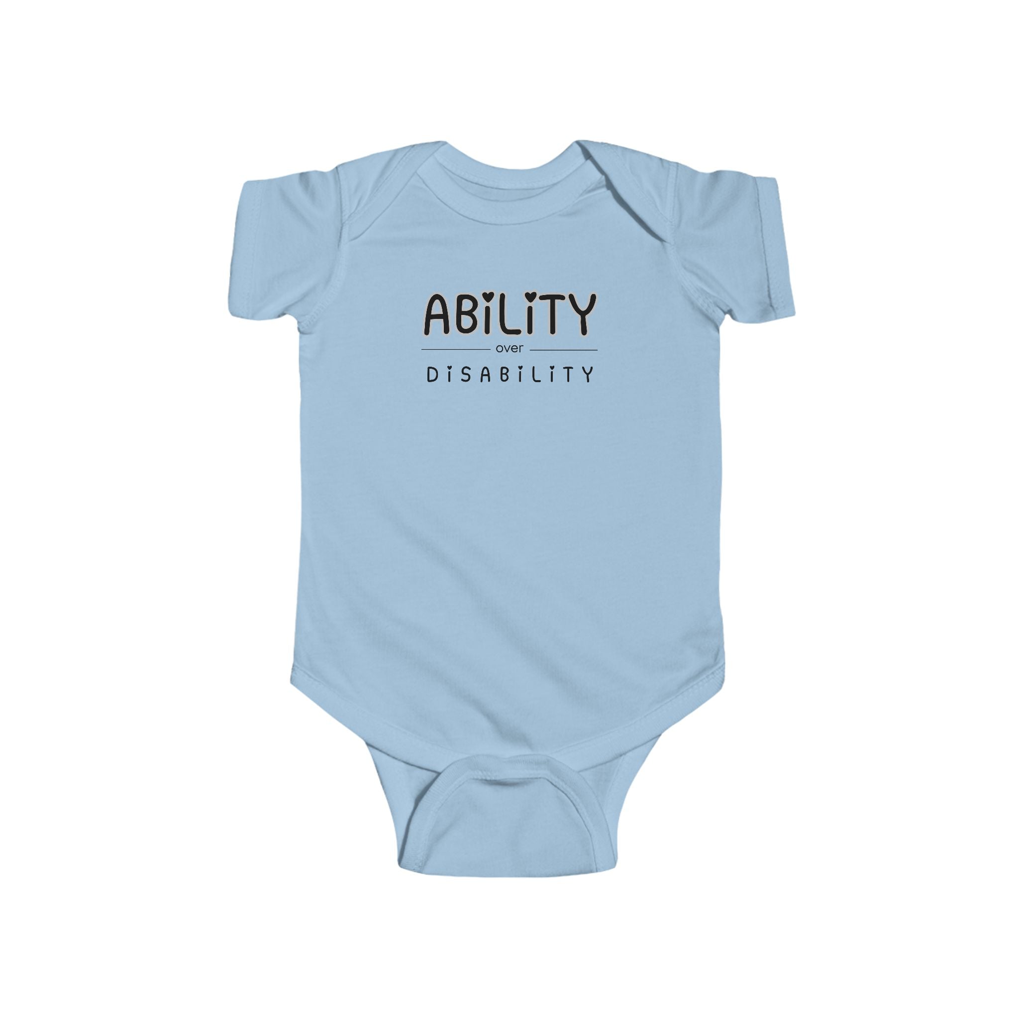 “Ability Over Disability” Infant Short Sleeve Onesie