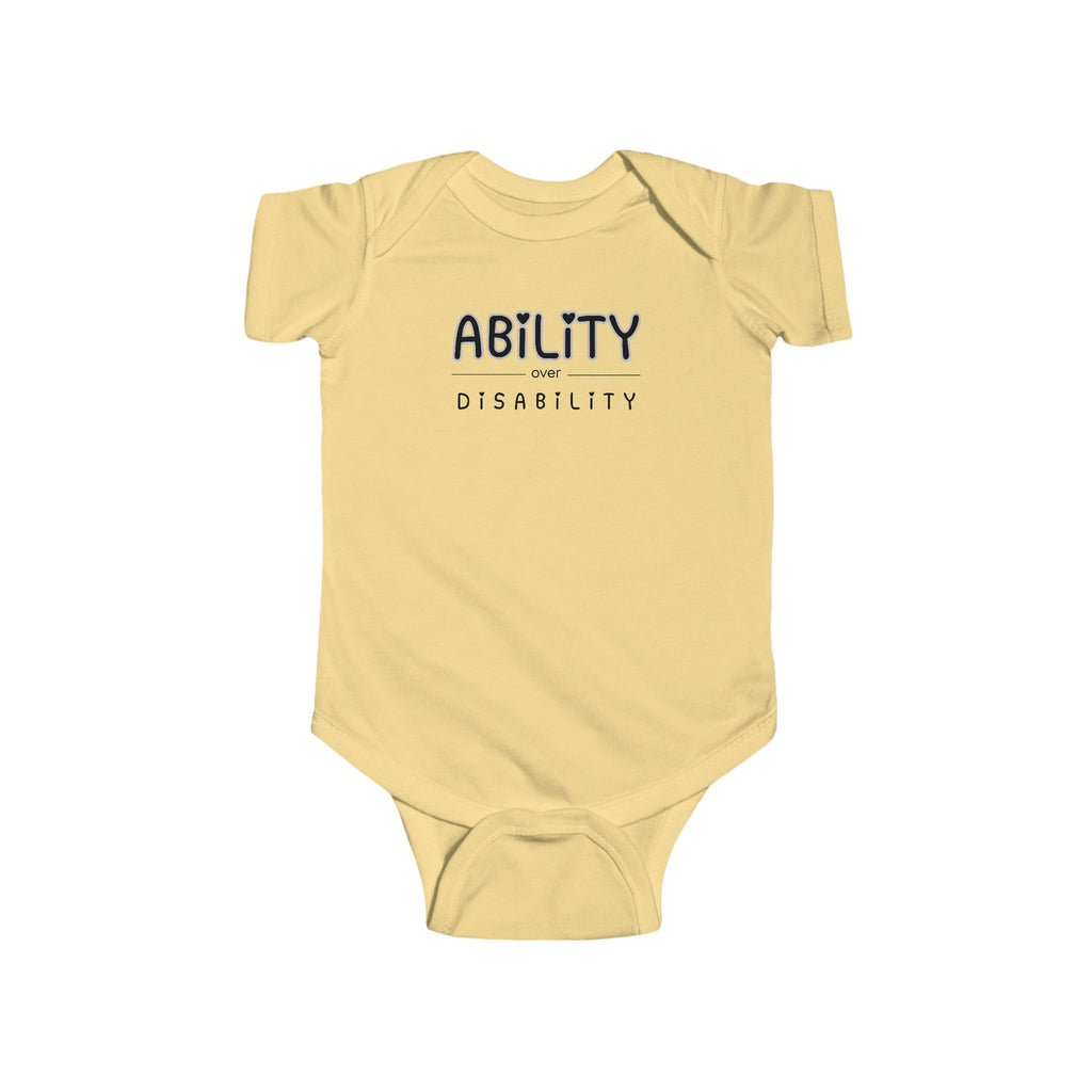 “Ability Over Disability” Infant Short Sleeve Onesie