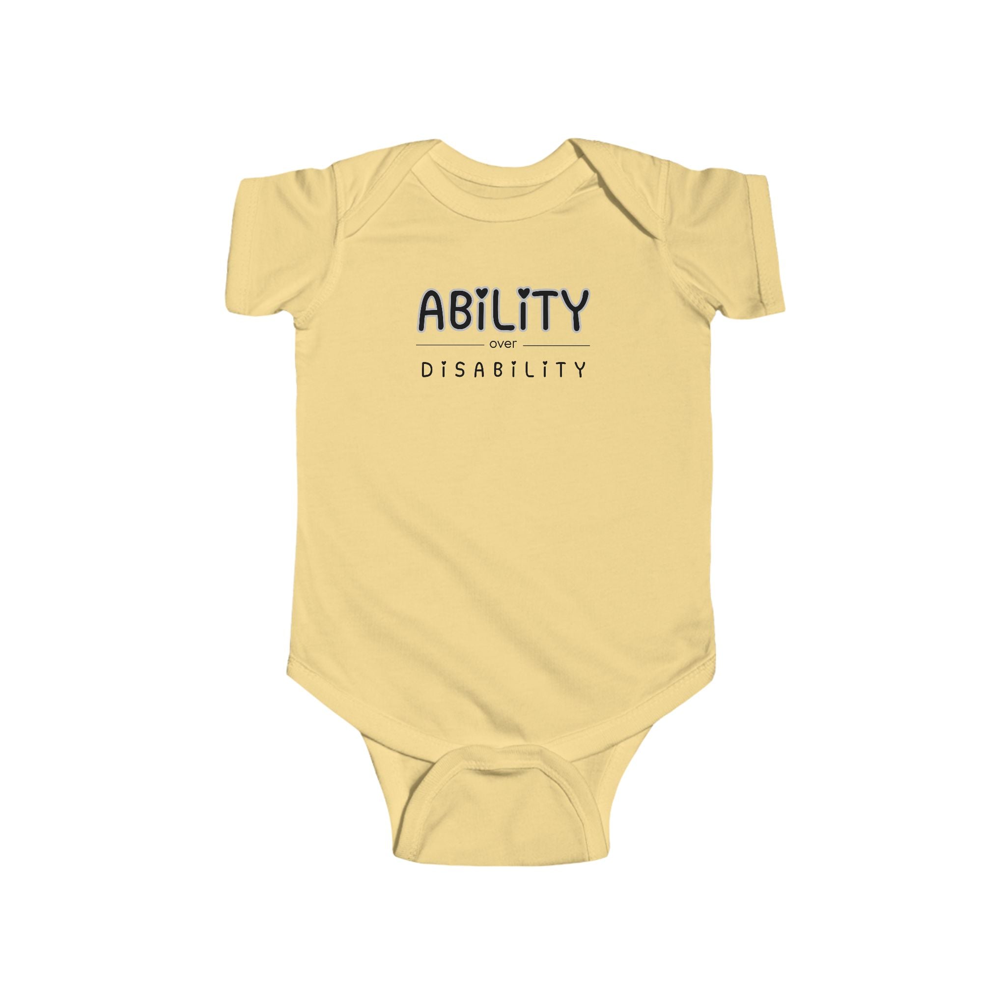 “Ability Over Disability” Infant Short Sleeve Onesie