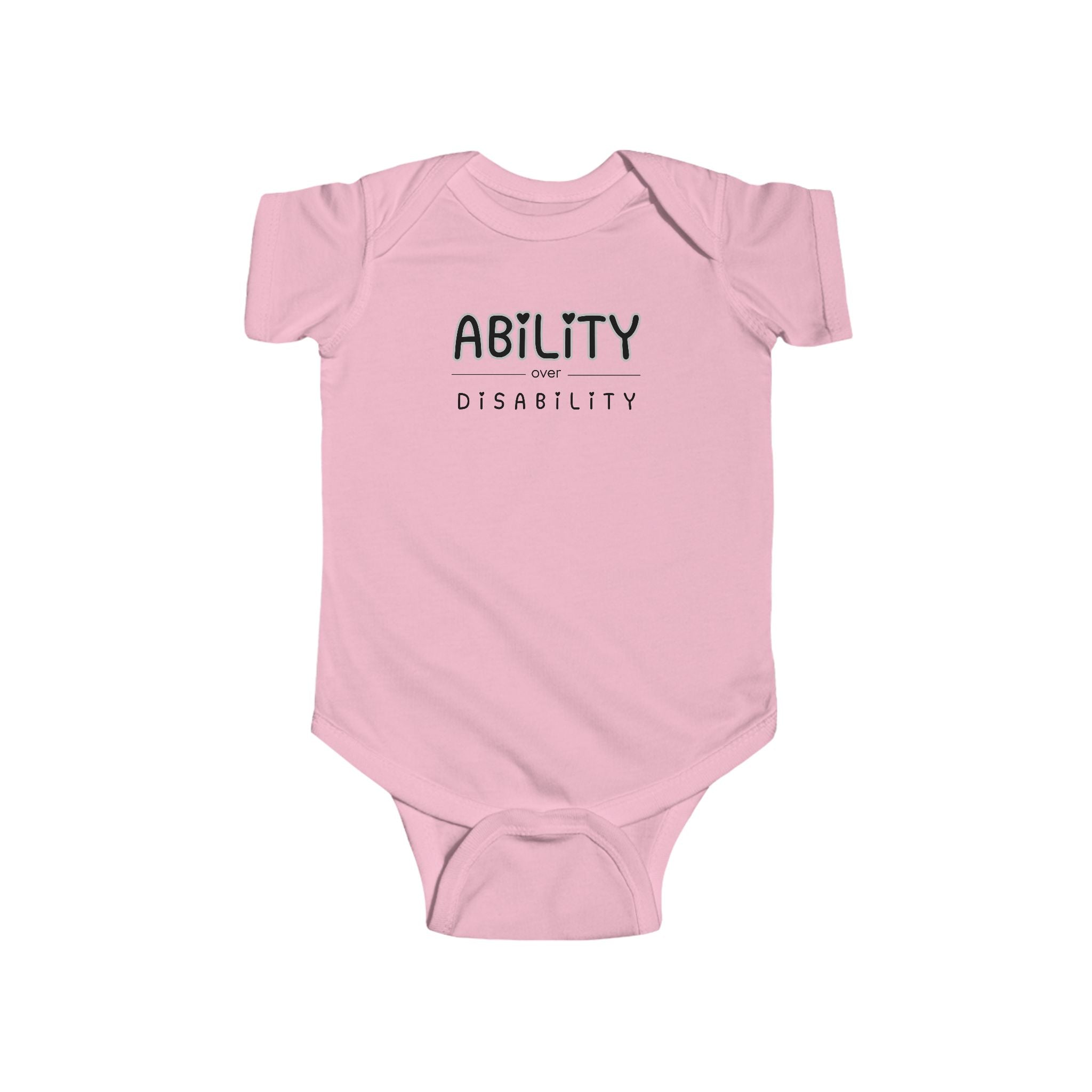 “Ability Over Disability” Infant Short Sleeve Onesie