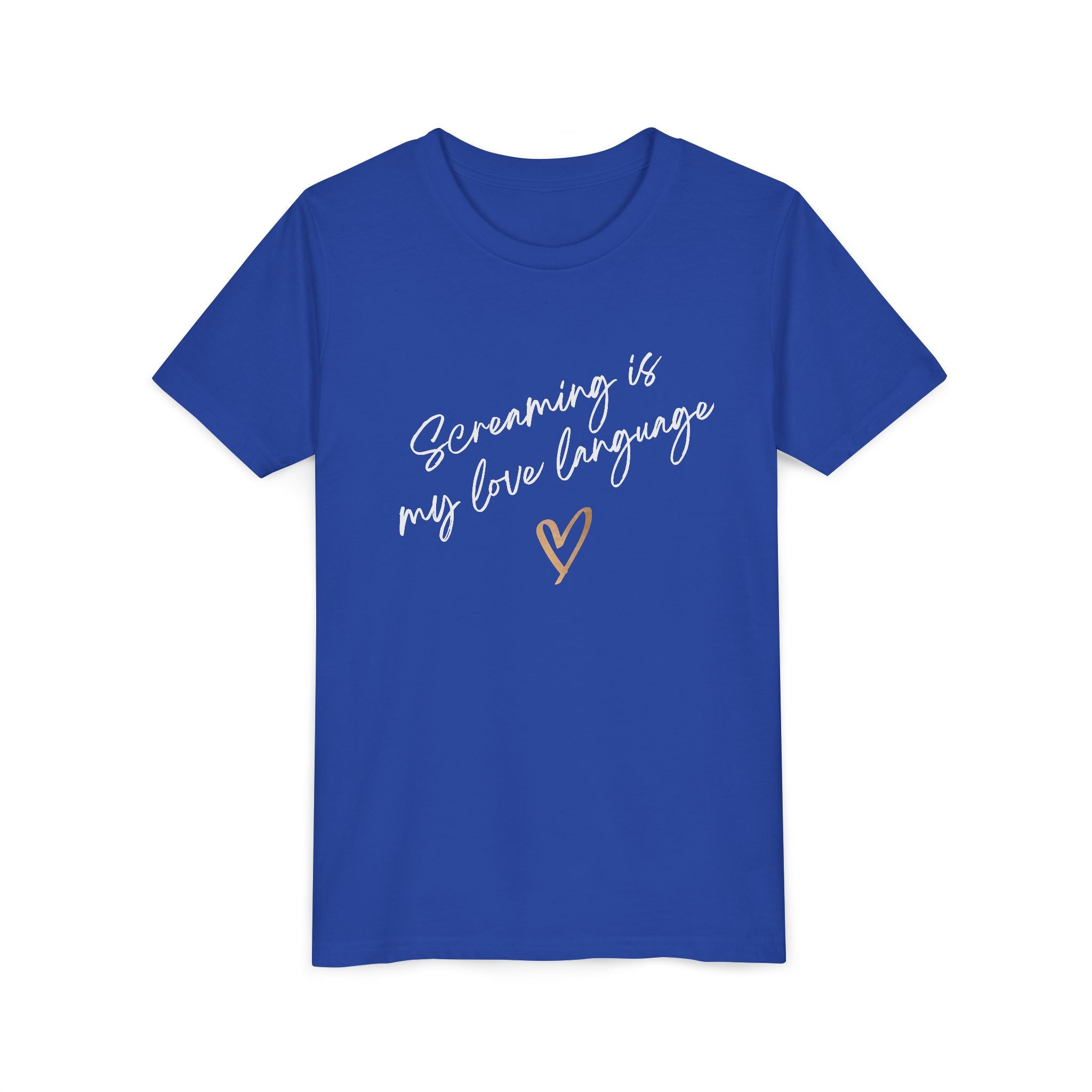 “Screaming Is My Love Language” Youth Tee