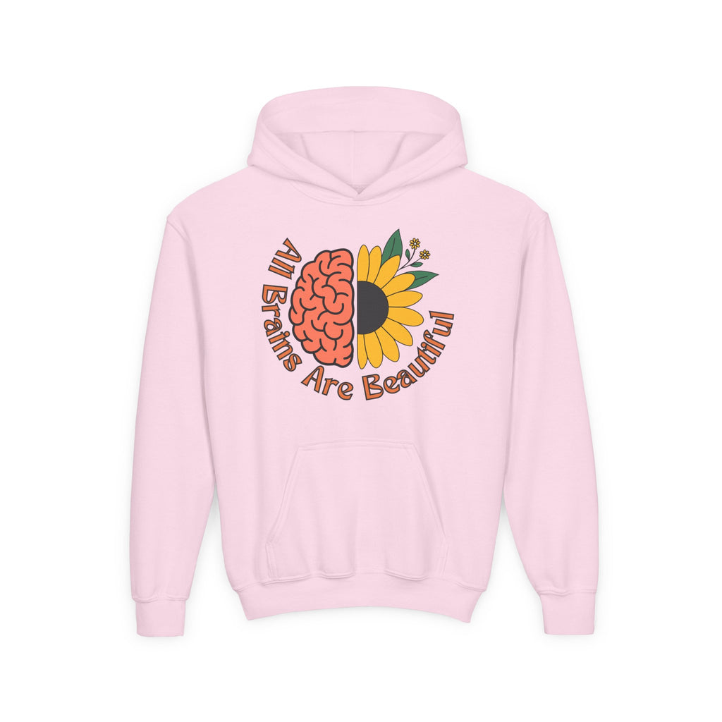 “All Brains Are Beautiful” Youth Hoodie