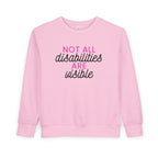 "Not All Disabilities Are Visible" Toddler Sweater