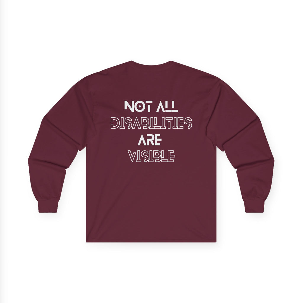“Not All Disabilities Are Visible” Men’s Long Sleeve