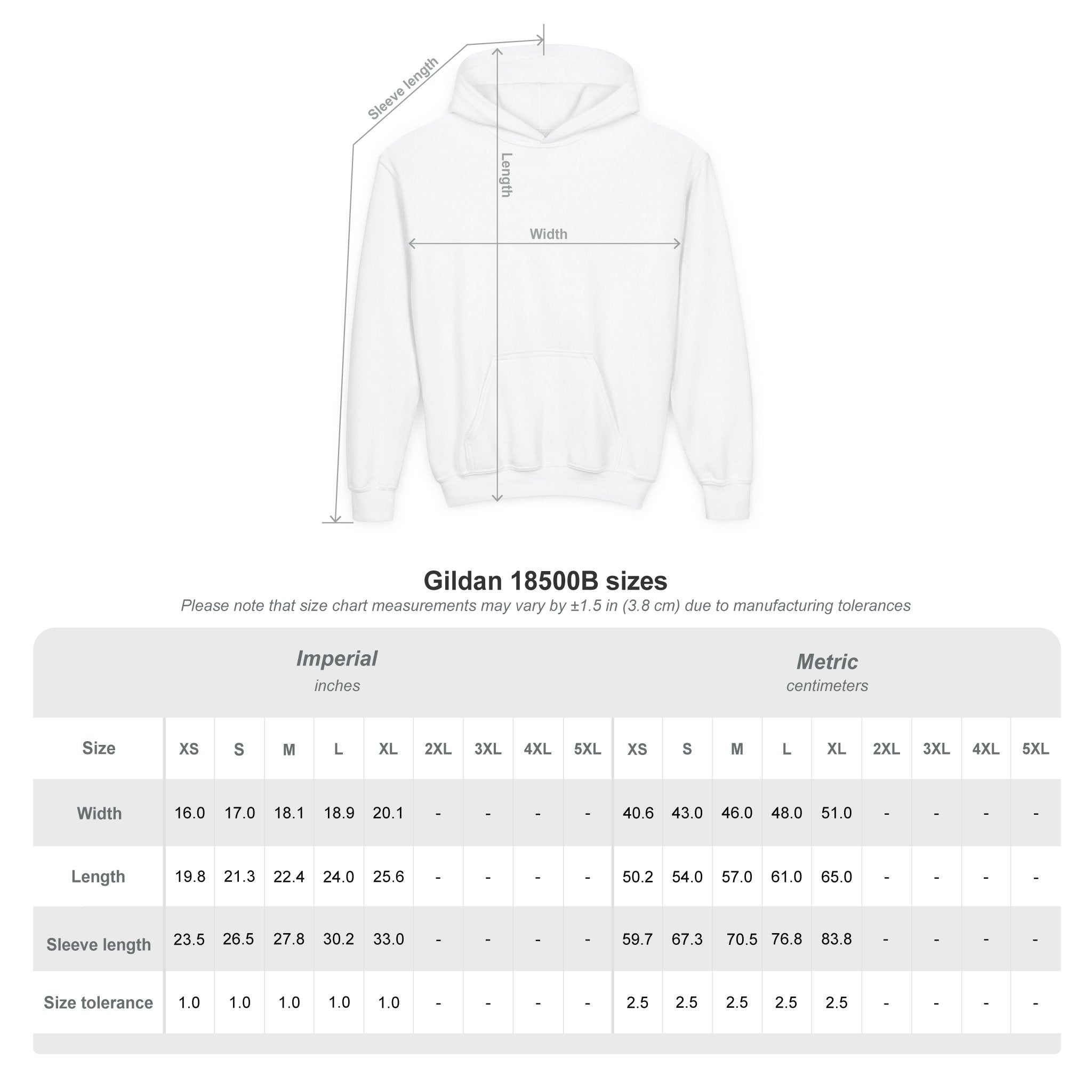 "The Power Of ...Yet (Hearts)" Youth Hoodie