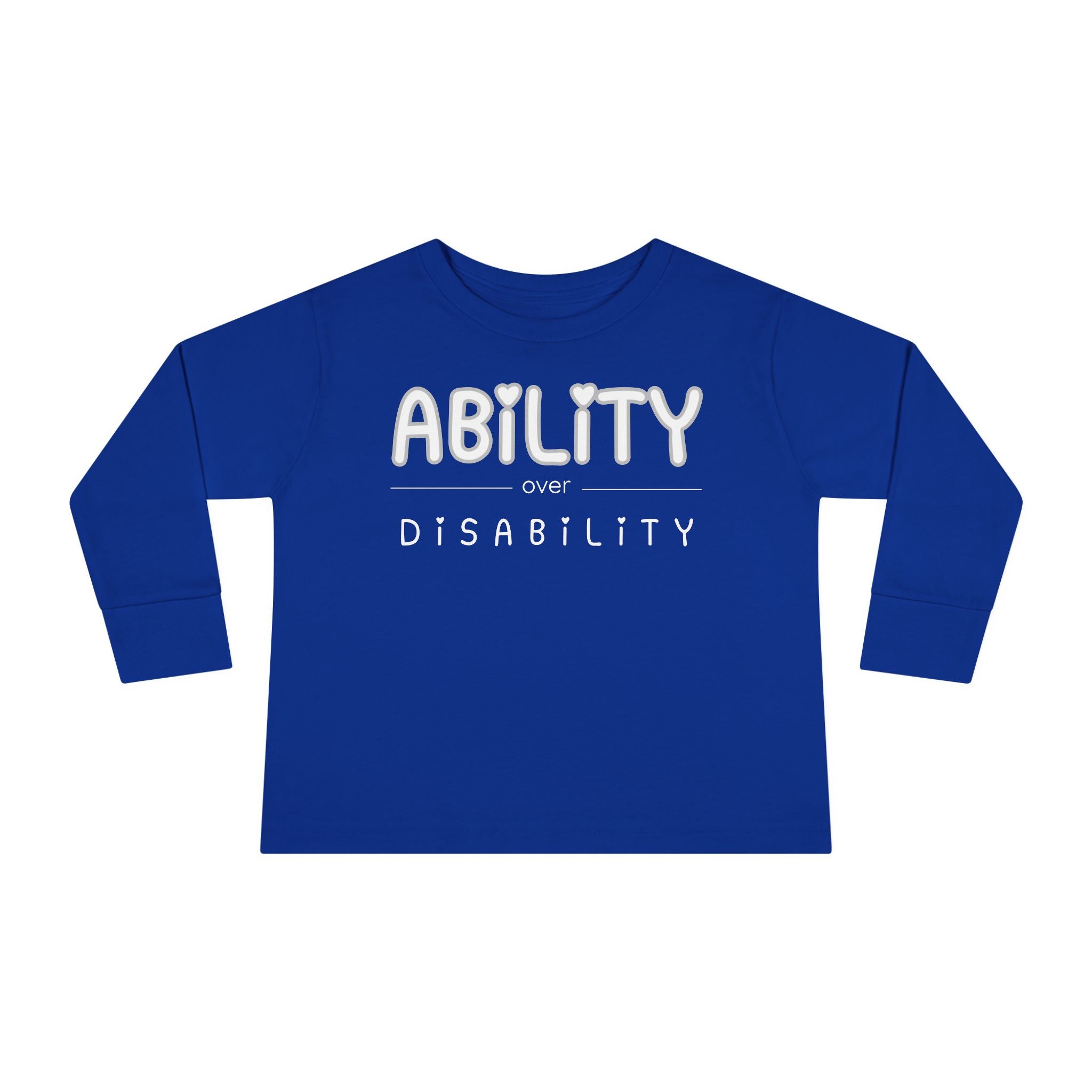 “Ability Over Disability” Toddler Long Sleeve