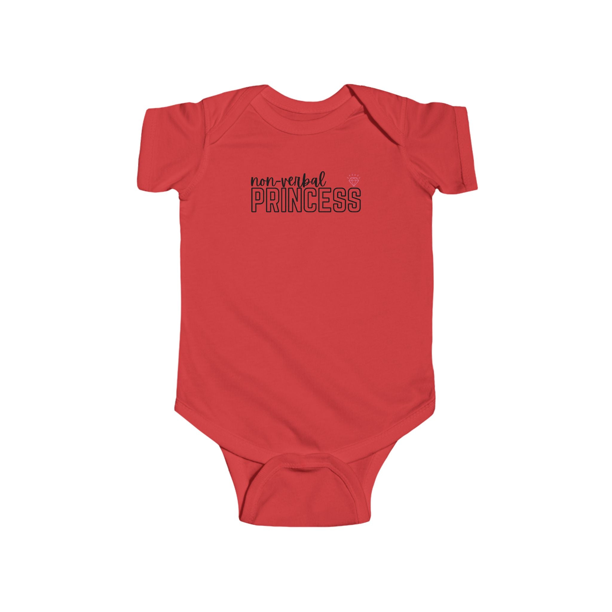 “Non-Verbal Princess” Infant Short Sleeve Onesie