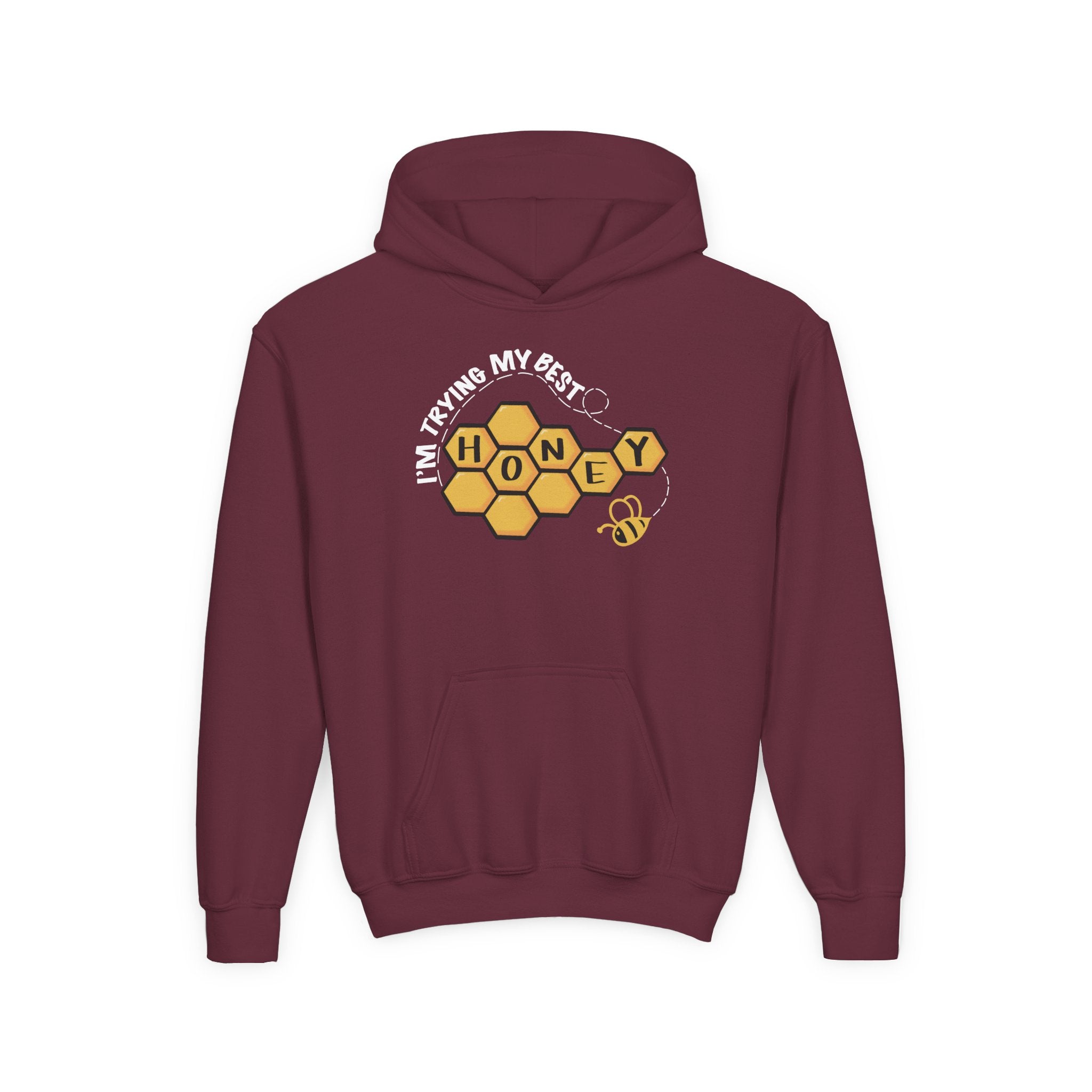 “I’m Trying My Best Honey” Youth Hoodie