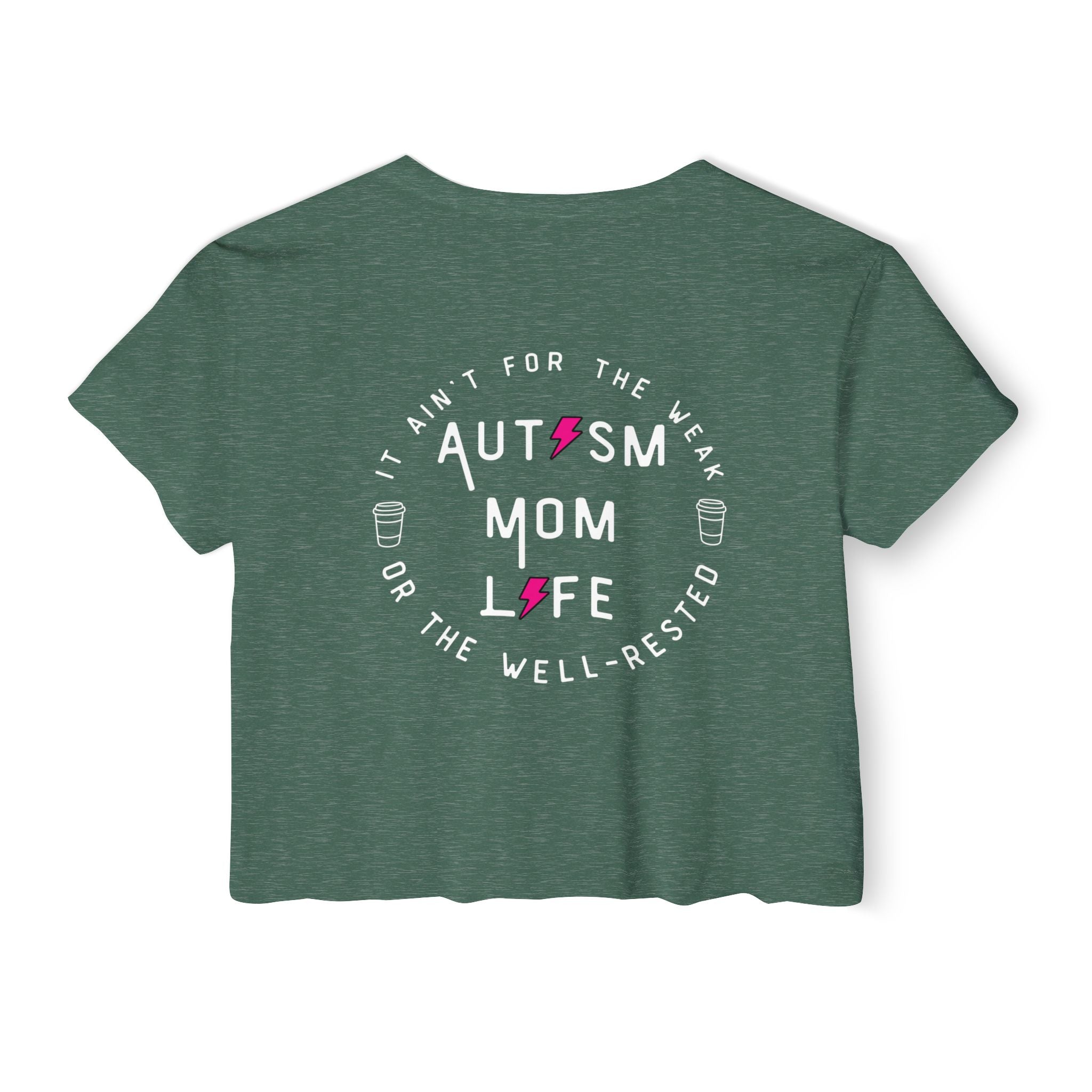 “Autism Mom Life” Women’s Crop Top