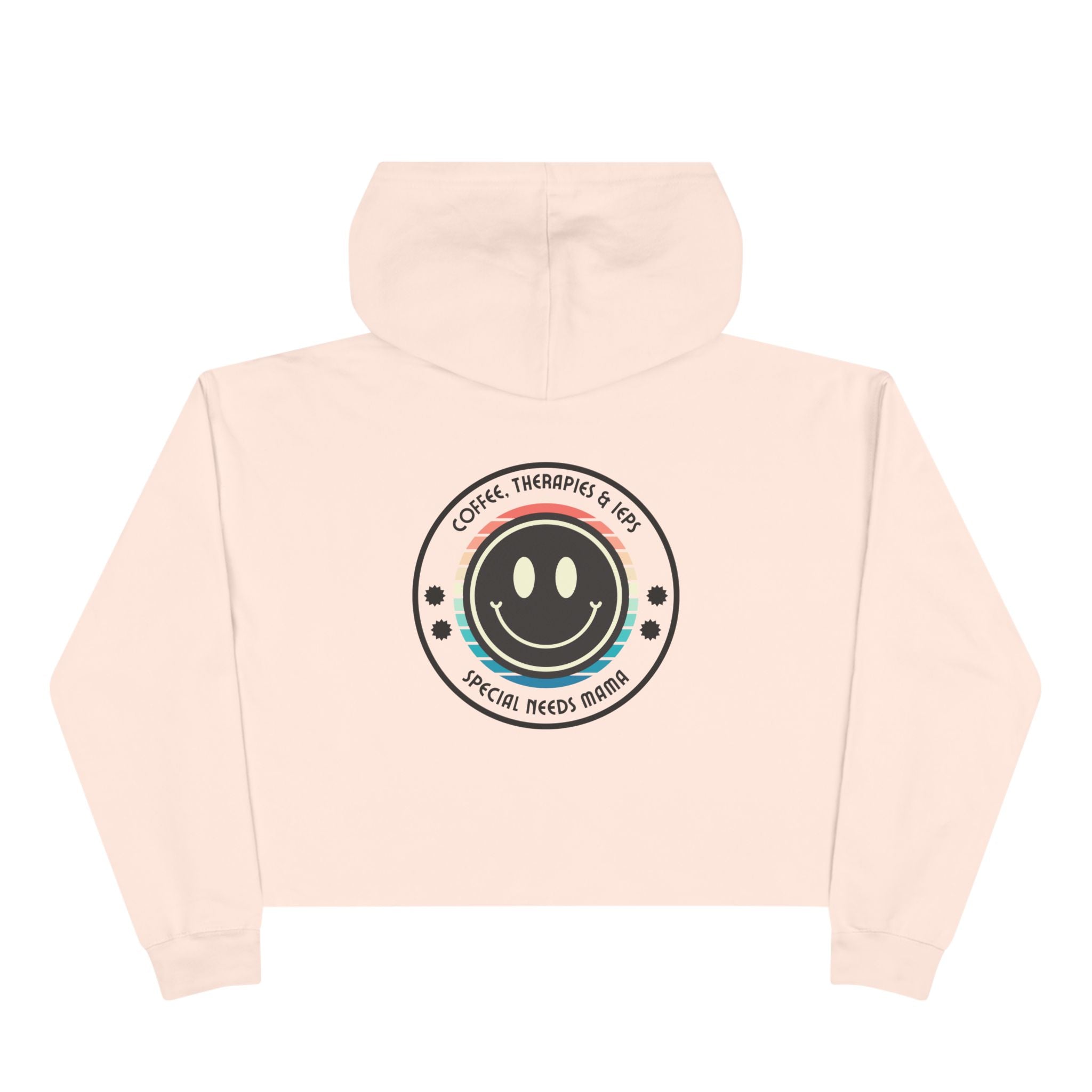 “Coffee, Therapies & IEP’s, Special Needs Mama” Women’s Cropped Hoodie