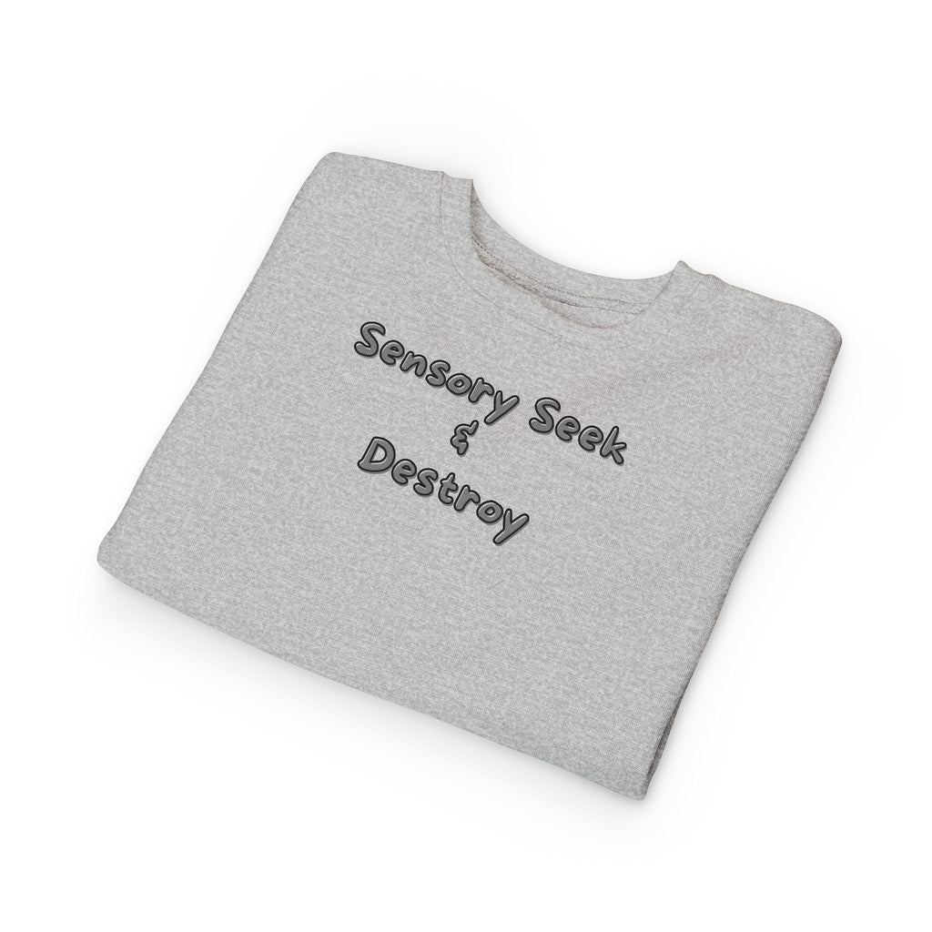 “Sensory Seek & Destroy” Toddler Sweater