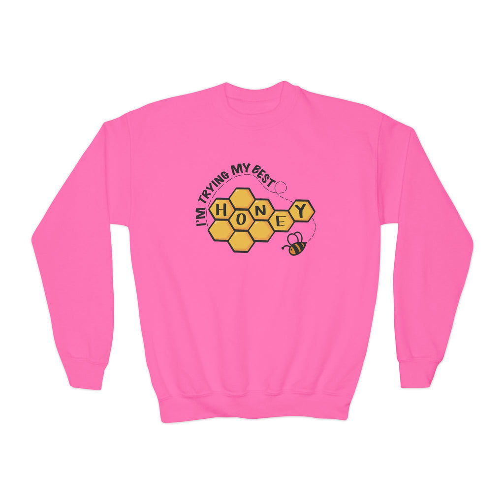 “I’m Trying My Best Honey” Youth Sweater