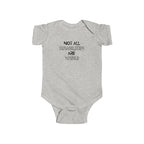 “Not All Disabilities Are Visible” Infant Short Sleeve Onesie