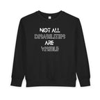 "Not All Disabilities Are Visible" Toddler Sweater
