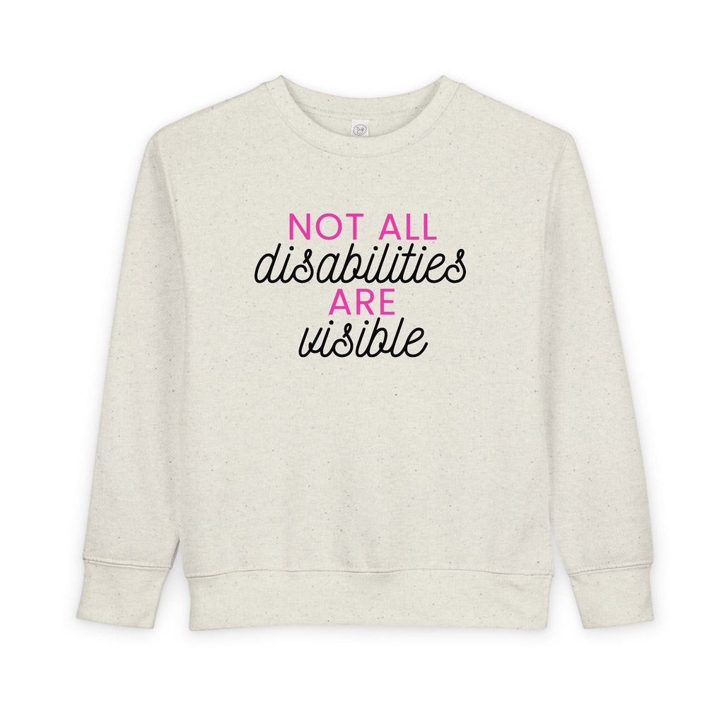 "Not All Disabilities Are Visible" Toddler Sweater