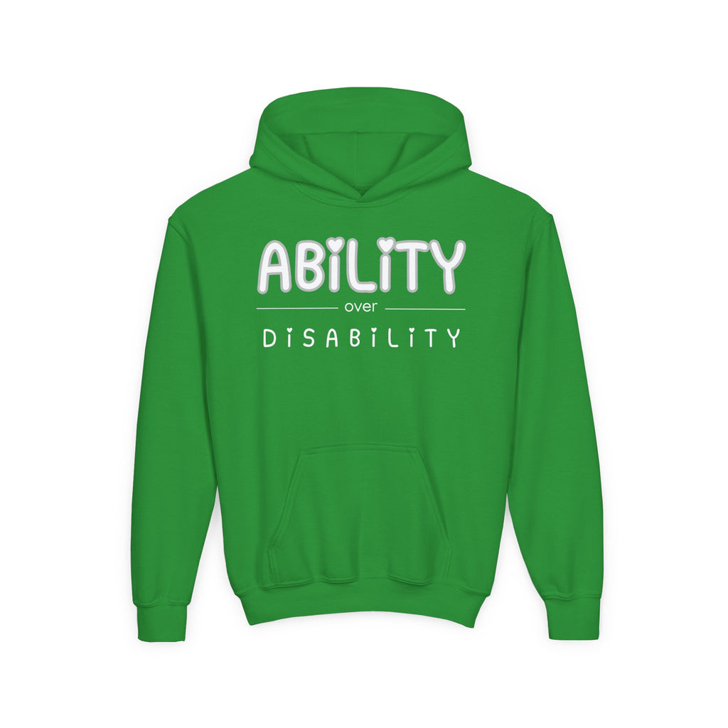 “Ability Over Disability” Youth Hoodie