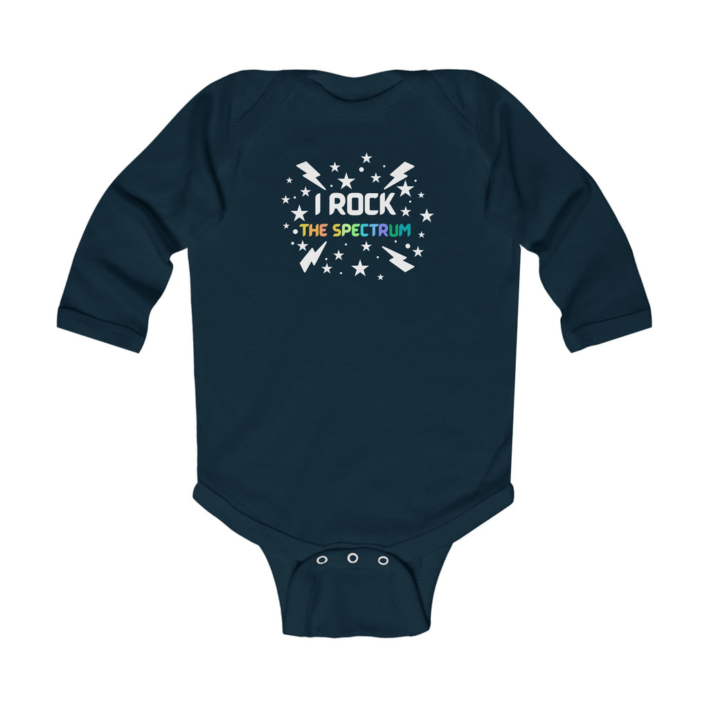 "I Rock The Spectrum" Infant Long Sleeve Onesie
