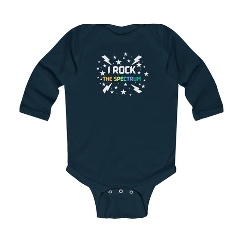 "I Rock The Spectrum" Infant Long Sleeve Onesie