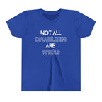 "Not All Disabilities Are Visible" Youth Tee
