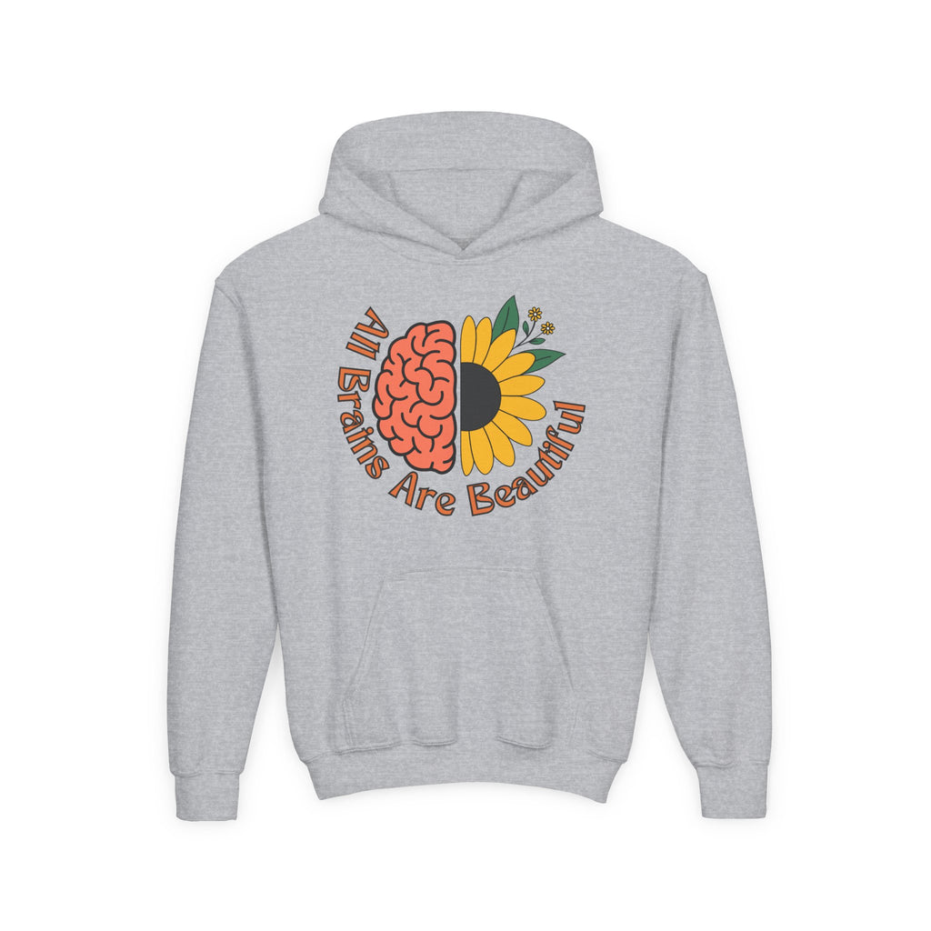 “All Brains Are Beautiful” Youth Hoodie