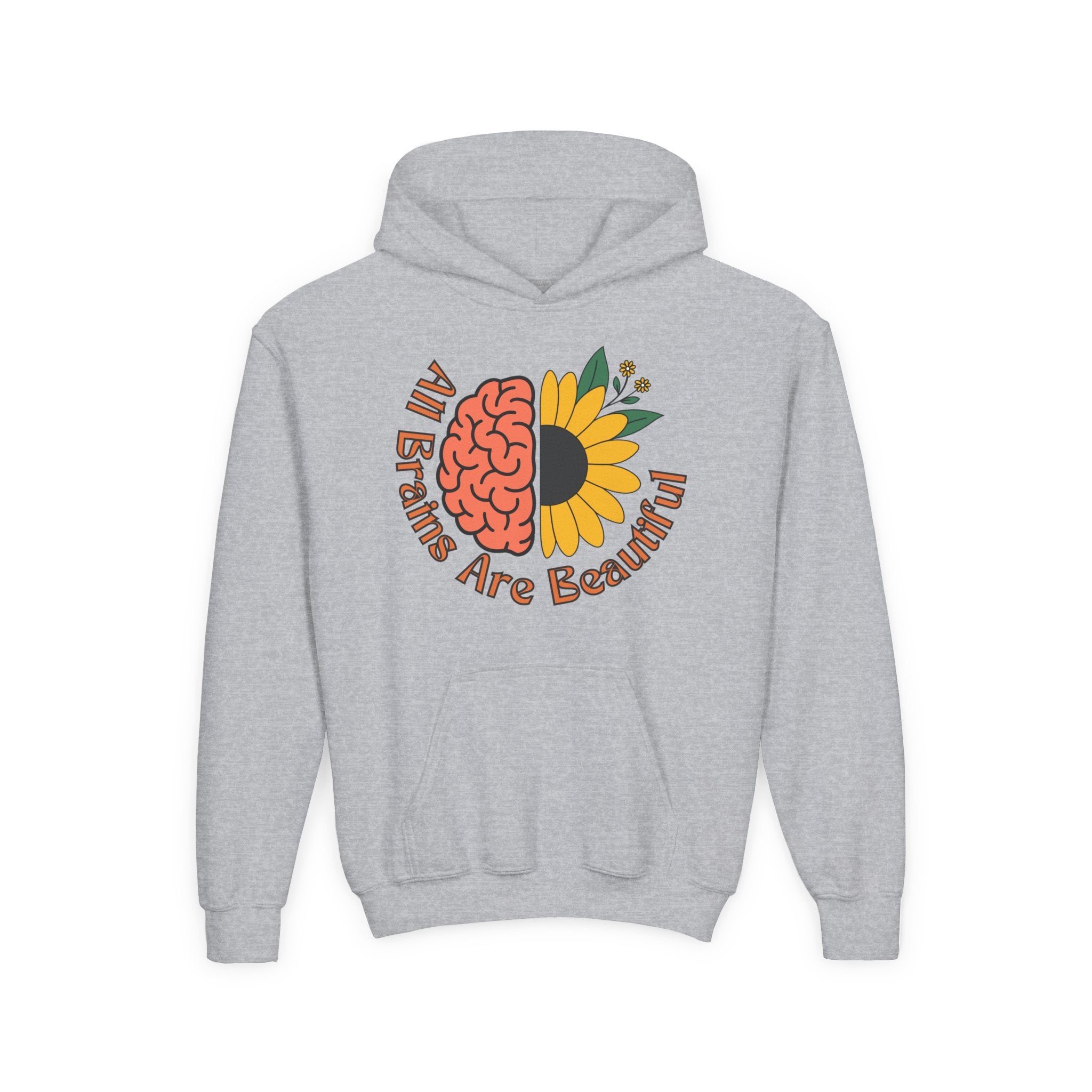“All Brains Are Beautiful” Youth Hoodie