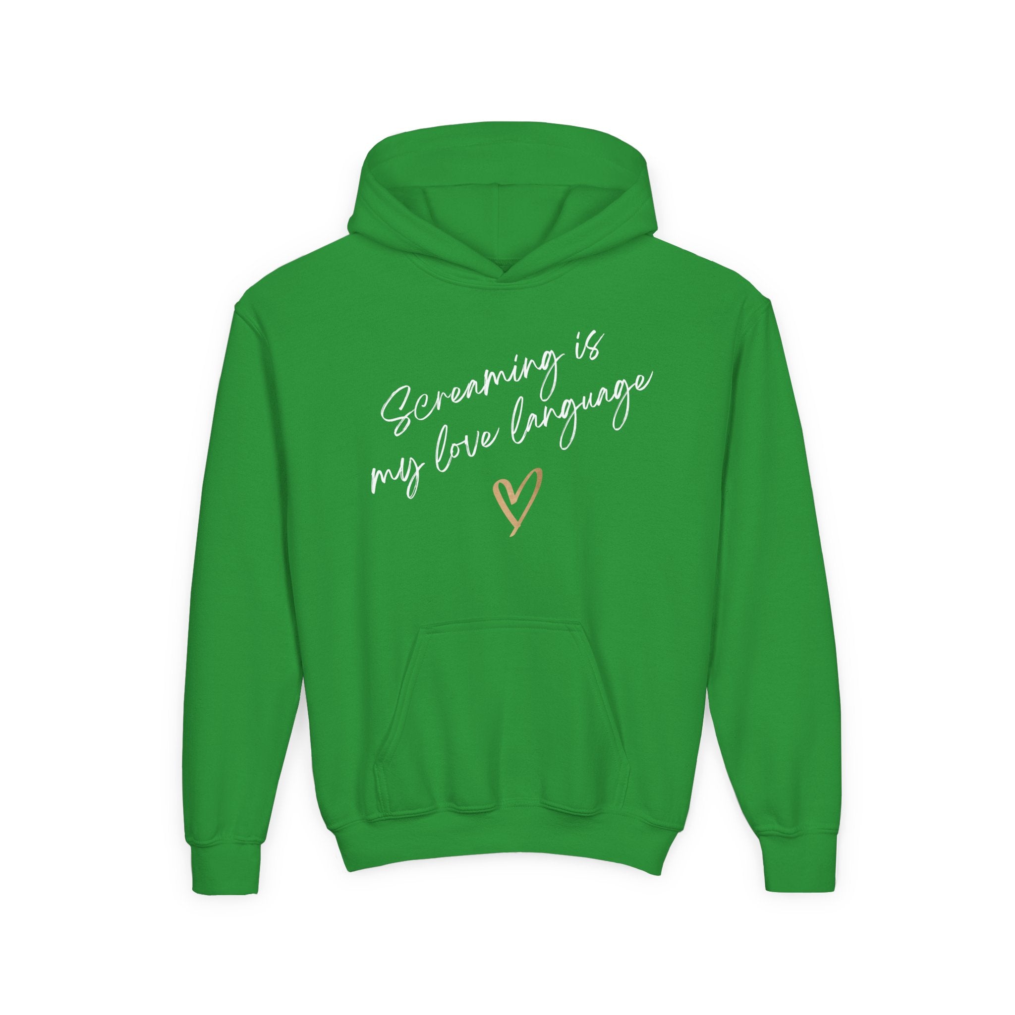 “Screaming Is My Love Language” Youth Hoodie