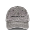 “Overstimulated.” Vintage Embroidery Hat