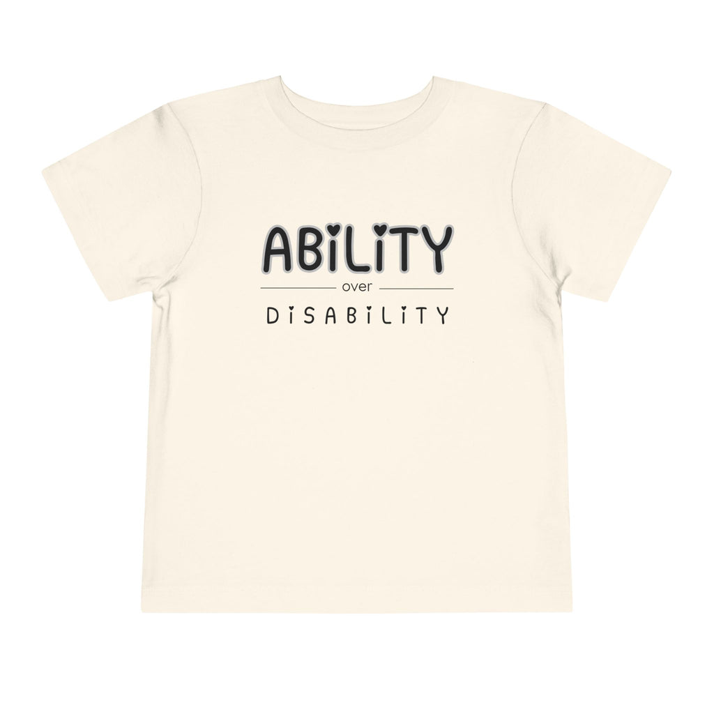 "Ability Over Disability" Toddler Tee