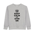 “Keep Calm & Stim On” Toddler Sweater