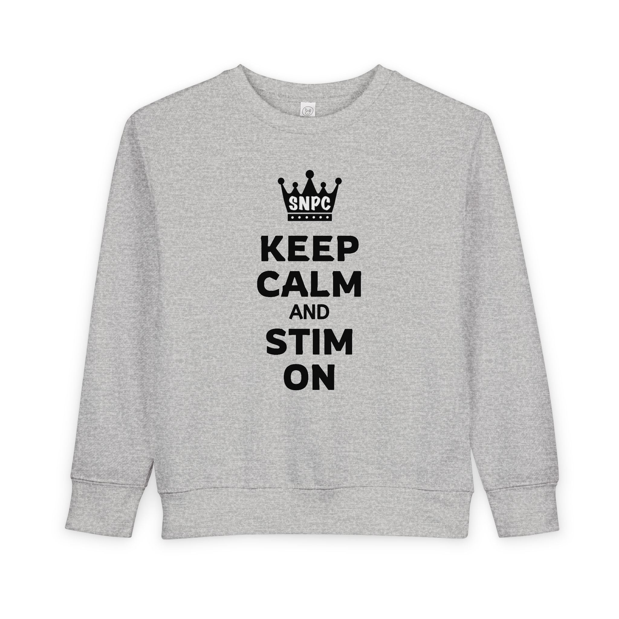 “Keep Calm & Stim On” Toddler Sweater