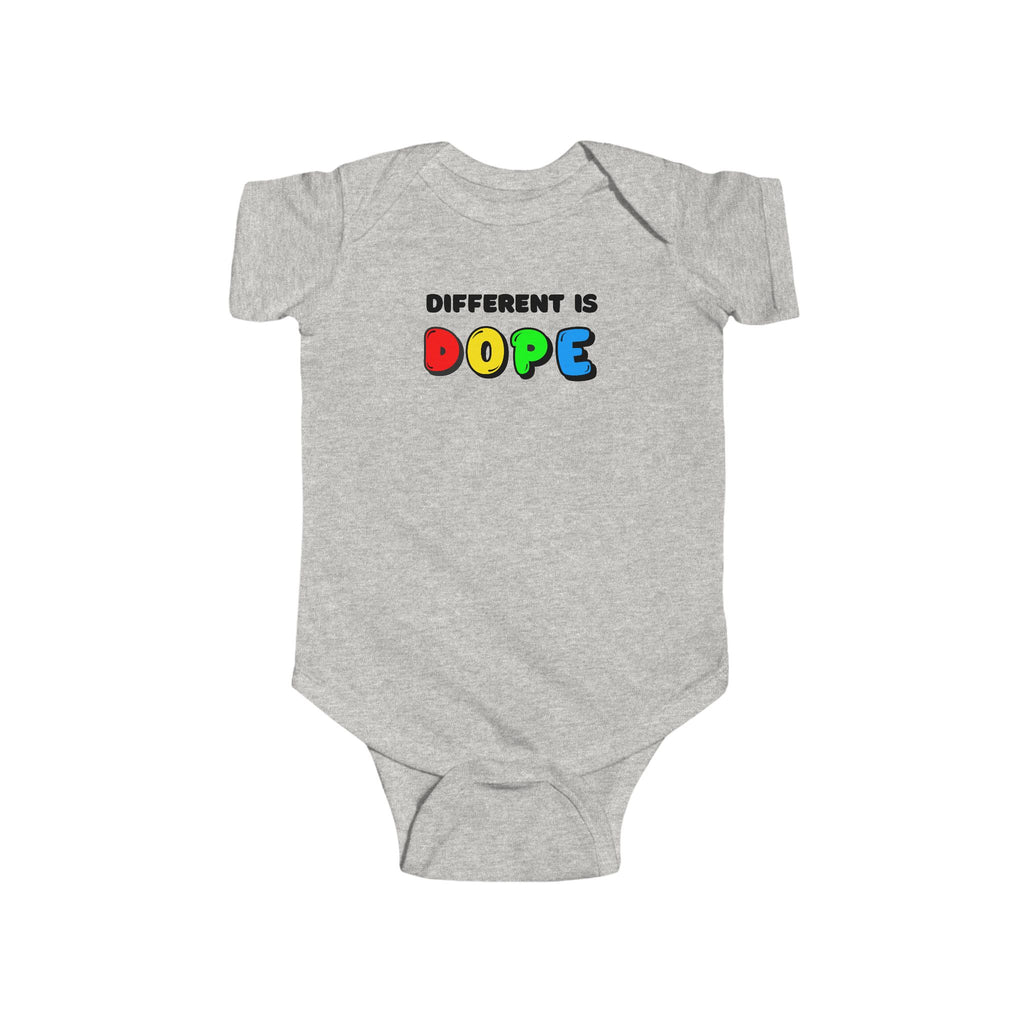 “Different Is Dope” Infant Short Sleeve Onesie