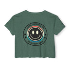 “Coffee, Therapies & IEP’s, Special Needs Mama” Women’s Crop Top