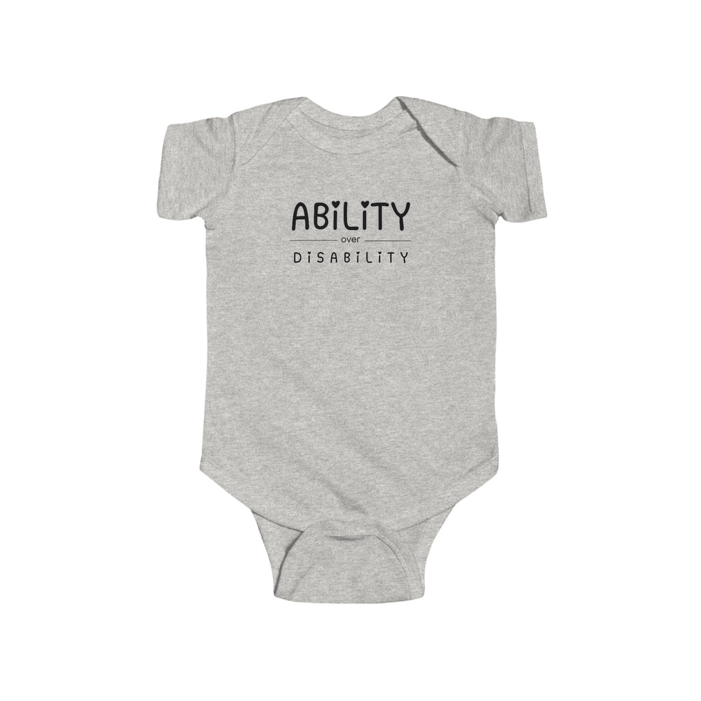 “Ability Over Disability” Infant Short Sleeve Onesie