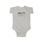 “Ability Over Disability” Infant Short Sleeve Onesie