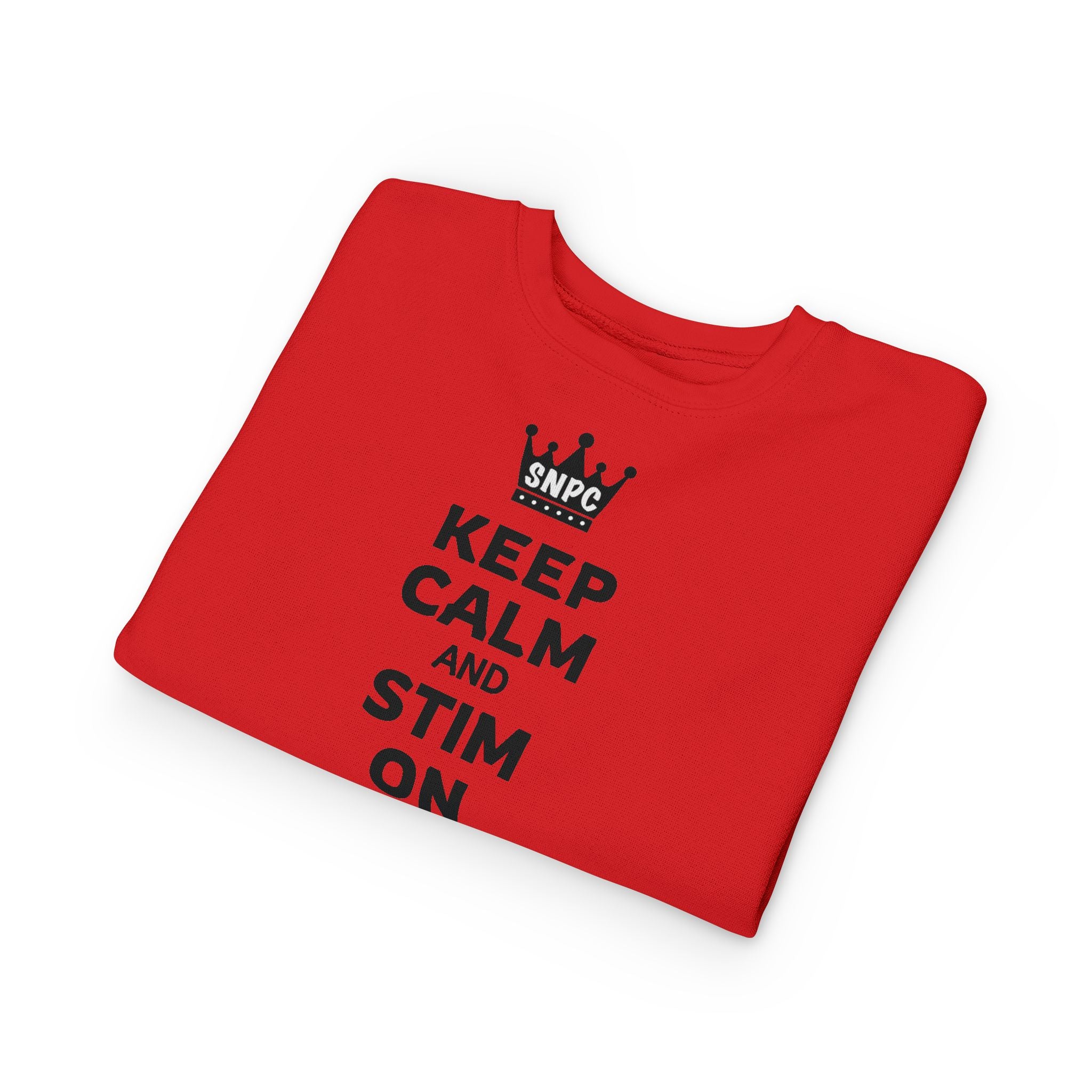 “Keep Calm & Stim On” Toddler Sweater