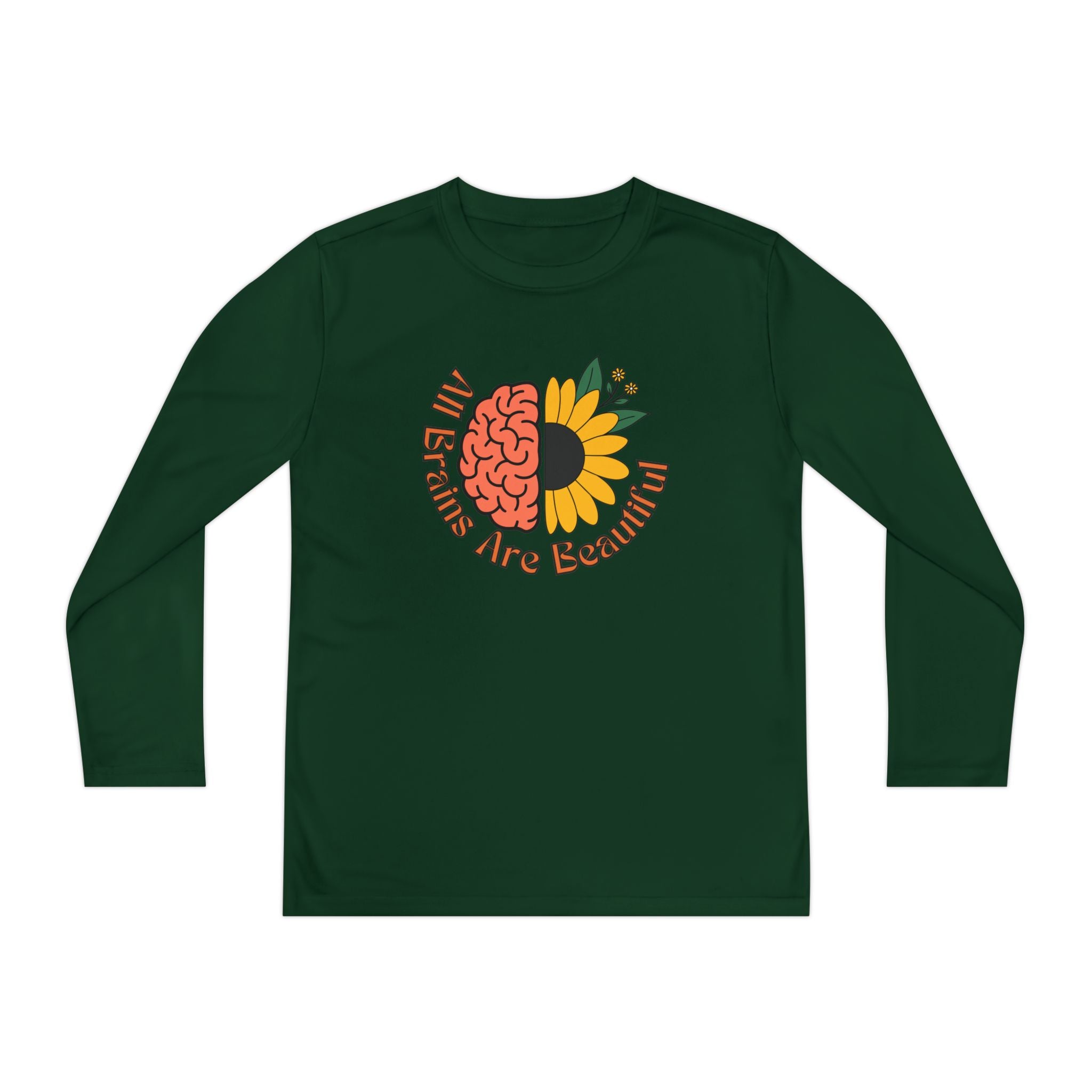 “All Brains Are Beautiful” Youth Long Sleeve