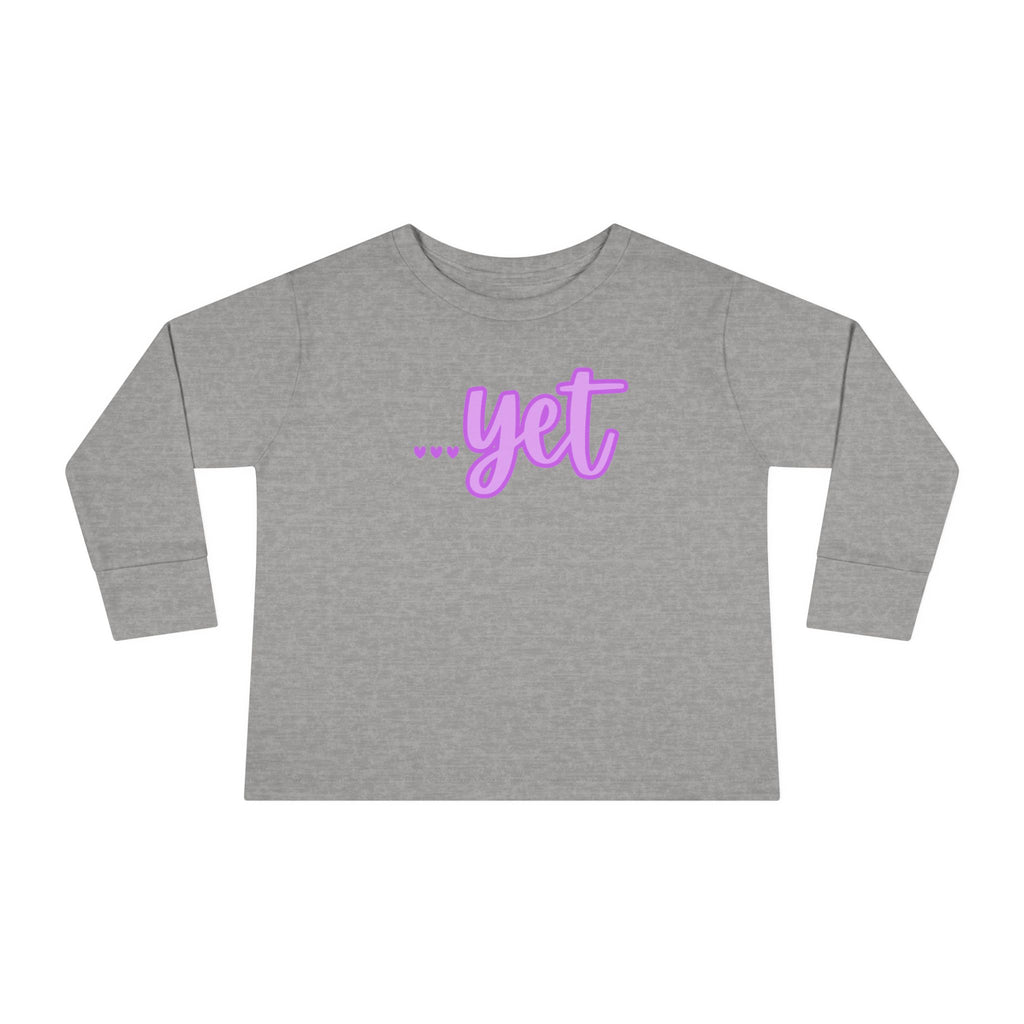 "The Power Of ...Yet (Hearts)" Toddler Long Sleeve