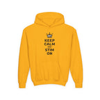 “Keep Calm & Stim On” Youth Hoodie