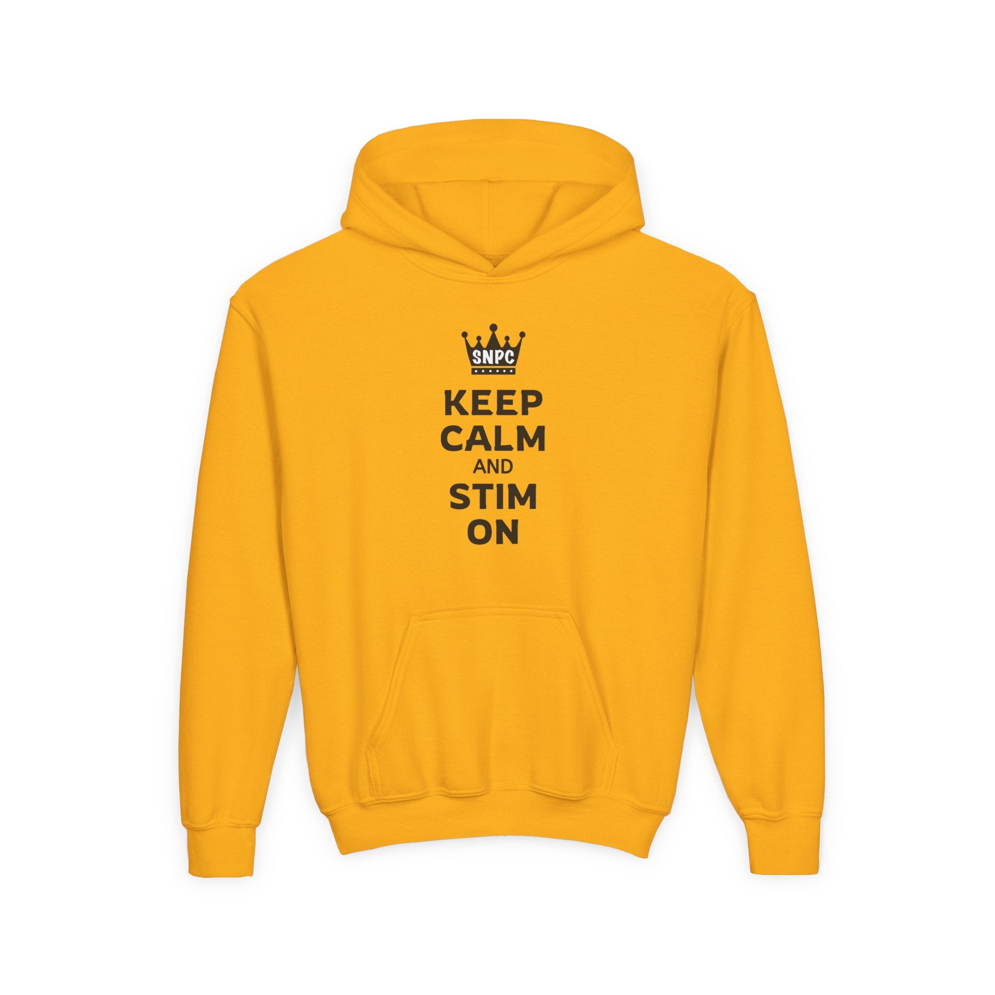 “Keep Calm & Stim On” Youth Hoodie